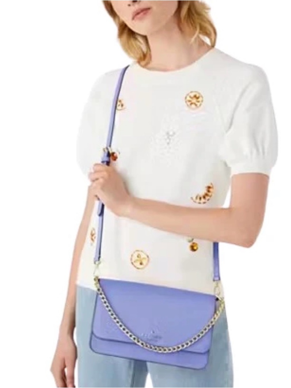 NWT Kate Spade ♠️ Frosted Blueberry 🫐 Madison Willow Crossbody Bag